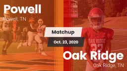 Matchup: Powell vs. Oak Ridge  2020