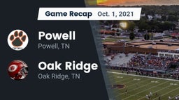 Recap: Powell  vs. Oak Ridge  2021