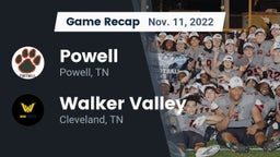 Recap: Powell  vs. Walker Valley  2022