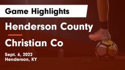 Henderson County  vs Christian Co Game Highlights - Sept. 6, 2022