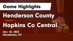 Henderson County  vs Hopkins Co Central Game Highlights - Oct. 10, 2022