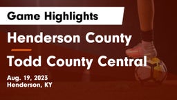 Henderson County  vs Todd County Central  Game Highlights - Aug. 19, 2023