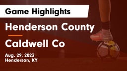 Henderson County  vs Caldwell Co Game Highlights - Aug. 29, 2023