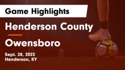 Henderson County  vs Owensboro  Game Highlights - Sept. 28, 2023