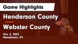 Henderson County  vs Webster County  Game Highlights - Oct. 3, 2023