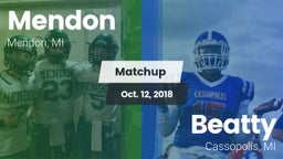 Matchup: Mendon vs. Beatty  2018