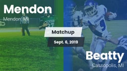 Matchup: Mendon vs. Beatty  2019