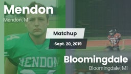 Matchup: Mendon vs. Bloomingdale  2019