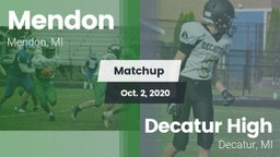 Matchup: Mendon vs. Decatur High  2020