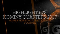 Hooker football highlights Highlights vs. Hominy Quarters 2017 