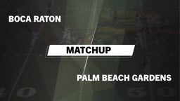 Matchup: Boca Raton Comm. HS vs. Palm Beach Gardens 2016