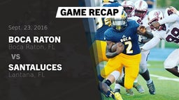 Recap: Boca Raton  vs. Santaluces  2016