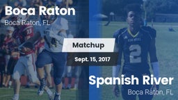 Matchup: Boca Raton Comm. HS vs. Spanish River  2017