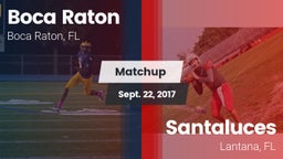 Matchup: Boca Raton Comm. HS vs. Santaluces  2017