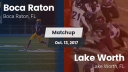 Matchup: Boca Raton Comm. HS vs. Lake Worth  2017