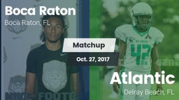 Matchup: Boca Raton Comm. HS vs. Atlantic  2017