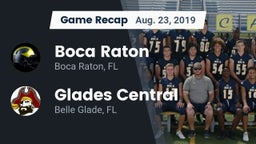 Recap: Boca Raton  vs. Glades Central  2019