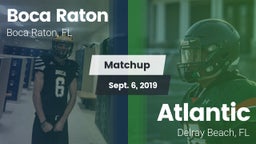 Matchup: Boca Raton HS vs. Atlantic  2019