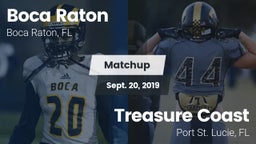 Matchup: Boca Raton HS vs. Treasure Coast  2019