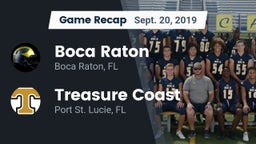 Recap: Boca Raton  vs. Treasure Coast  2019