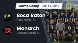 Recap: Boca Raton  vs. Monarch  2019