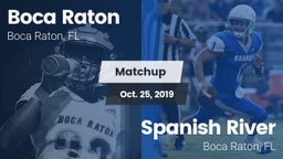 Matchup: Boca Raton HS vs. Spanish River  2019