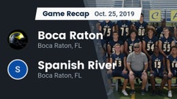 Recap: Boca Raton  vs. Spanish River  2019