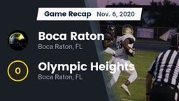 Recap: Boca Raton  vs. Olympic Heights  2020