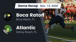 Recap: Boca Raton  vs. Atlantic  2020