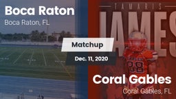 Matchup: Boca Raton HS vs. Coral Gables  2020