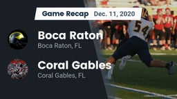 Recap: Boca Raton  vs. Coral Gables  2020