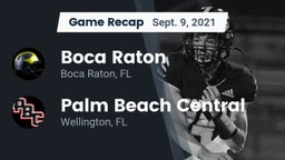 Recap: Boca Raton  vs. Palm Beach Central  2021