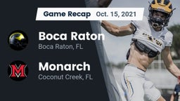 Recap: Boca Raton  vs. Monarch  2021