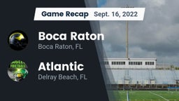 Recap: Boca Raton  vs. Atlantic  2022