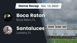 Recap: Boca Raton  vs. Santaluces  2022