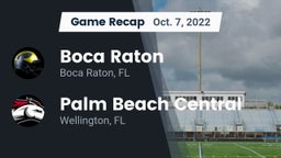 Recap: Boca Raton  vs. Palm Beach Central  2022