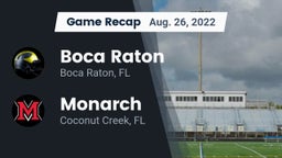 Recap: Boca Raton  vs. Monarch  2022