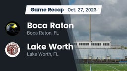 Recap: Boca Raton  vs. Lake Worth  2023