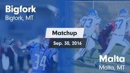 Matchup: Bigfork vs. Malta  2016