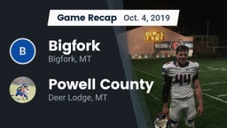 Recap: Bigfork  vs. Powell County  2019