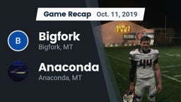 Recap: Bigfork  vs. Anaconda  2019