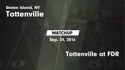Matchup: Tottenville vs. Tottenville at FDR 2016