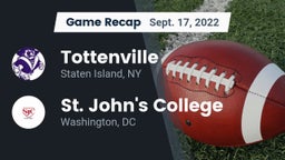 Recap: Tottenville  vs. St. John's College  2022