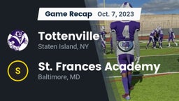 Recap: Tottenville  vs. St. Frances Academy  2023