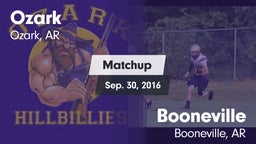 Matchup: Ozark vs. Booneville  2016