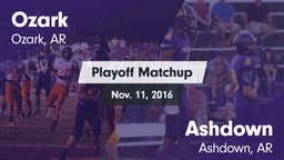 Matchup: Ozark vs. Ashdown  2016