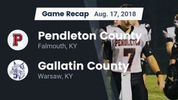Recap: Pendleton County  vs. Gallatin County  2018