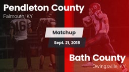Matchup: Pendleton County vs. Bath County  2018