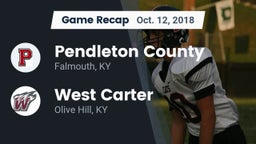 Recap: Pendleton County  vs. West Carter  2018