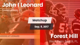 Matchup: John I Leonard High vs. Forest Hill  2017